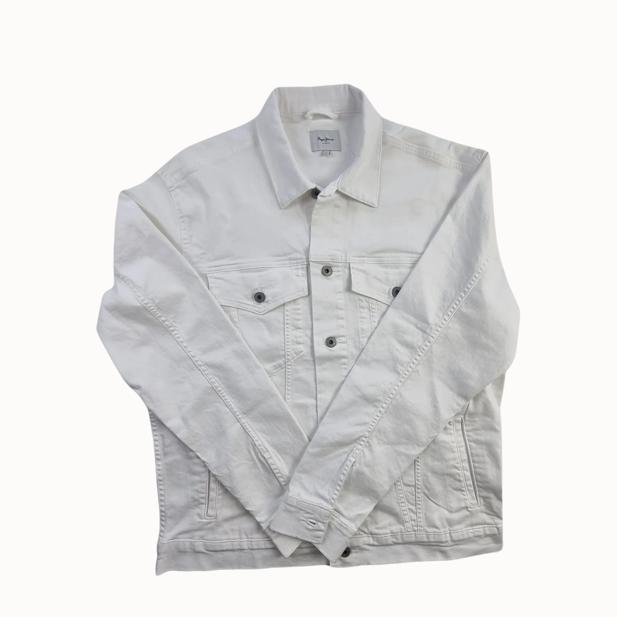Pepe Jeans Baltas Džinsinis Švarkelis, L