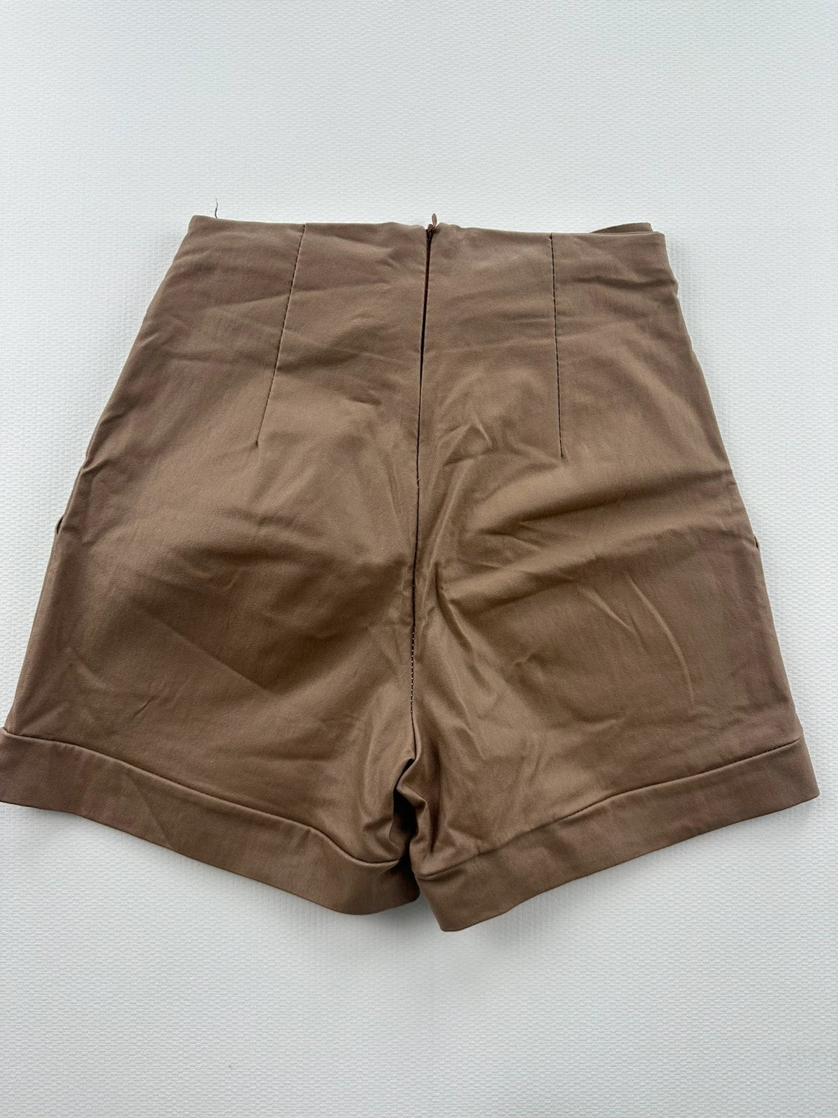 New Collection Dirbtinės Odos Šortai, S Spley