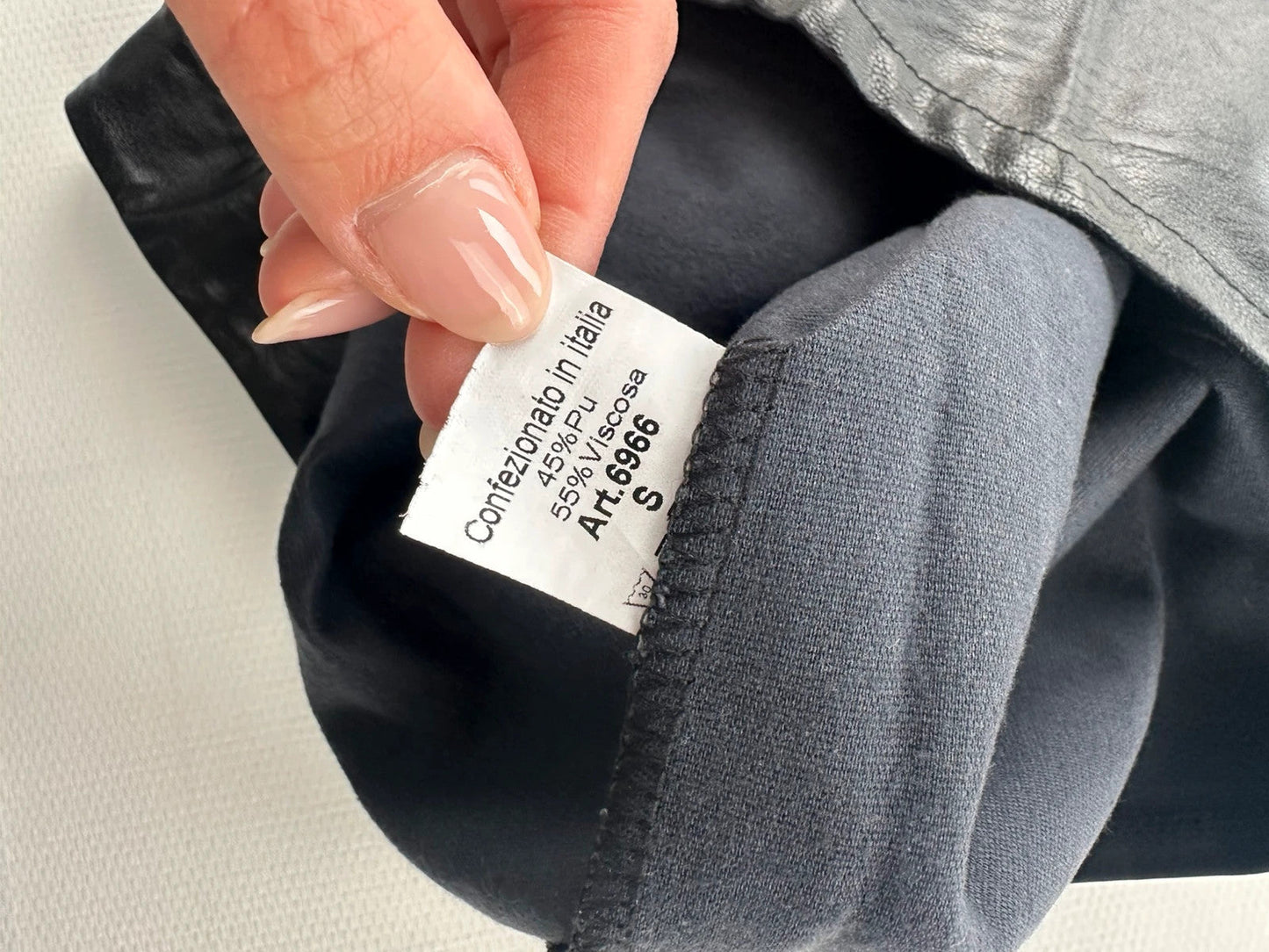 Made in Italy Dirbtinės Odos Sijonas, S Spley