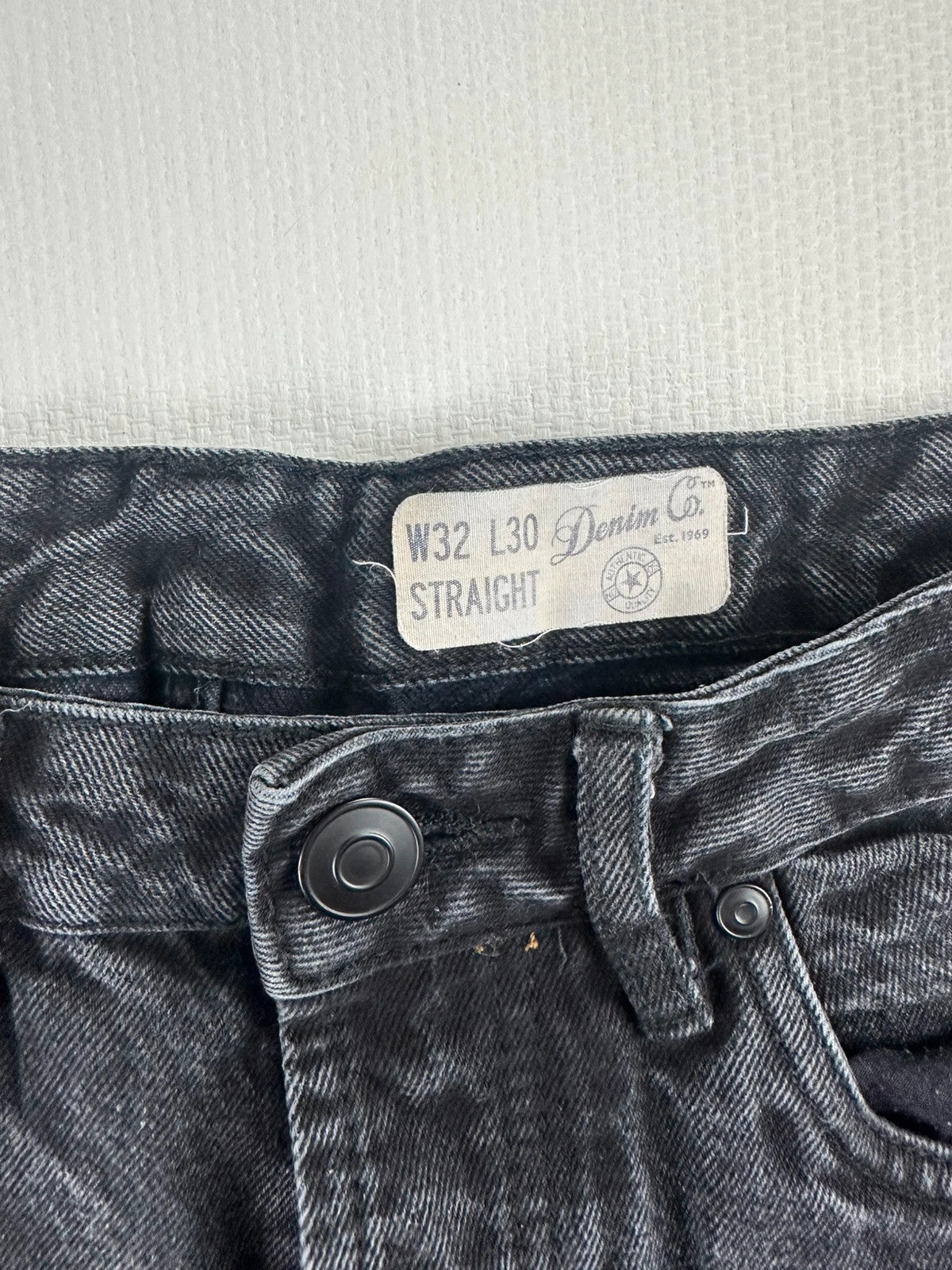 Denim & Co Juodi Džinsai, M Spley