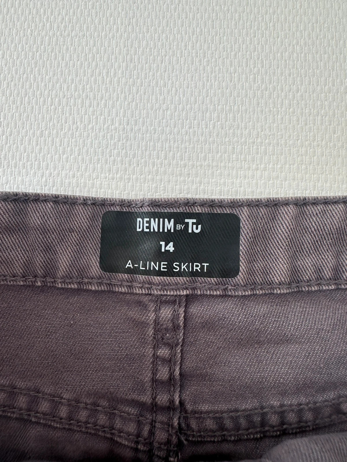 Denim by Tu Džinsinis Sijonas su Sagomis per Vidurį, XL Spley