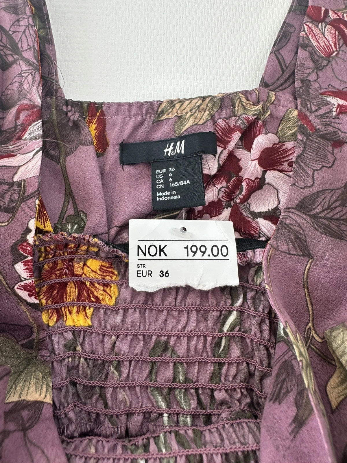 H&M Vasariška Gėlėta Suknelė, S Spley
