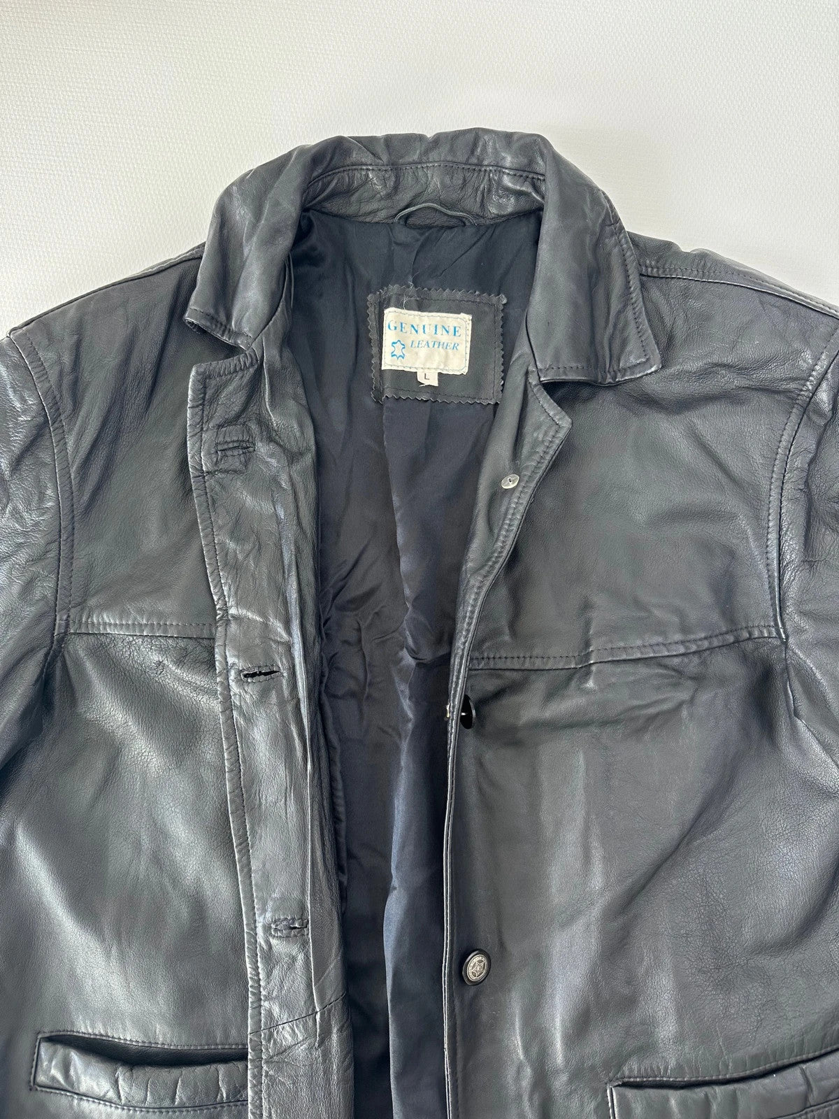 Vintage Genuine Leather Moteriška Odinė Sriukė, L Spley