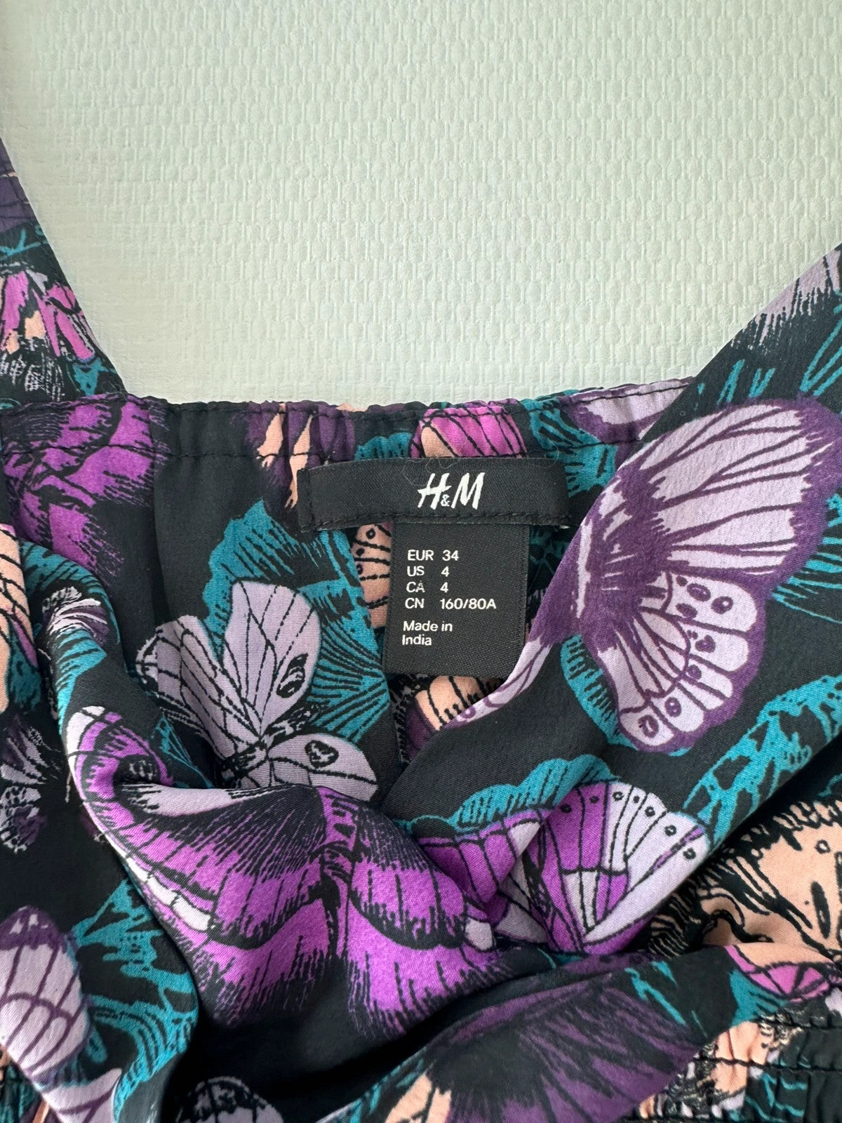 H&M Suknelė Su Gėlėmis, S Spley