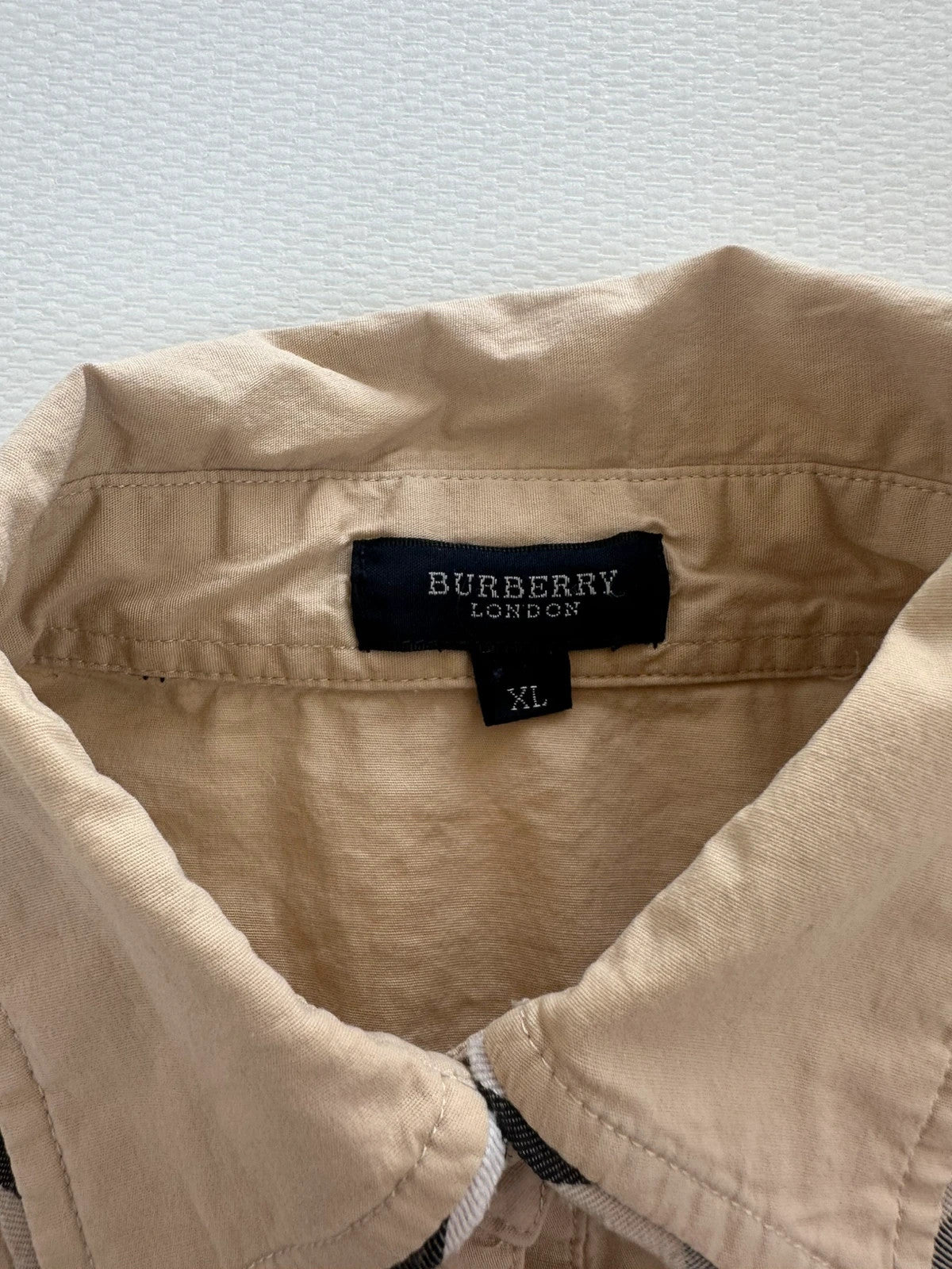 Burberry London Smėlio Spalvos Marškiniai, XL Spley