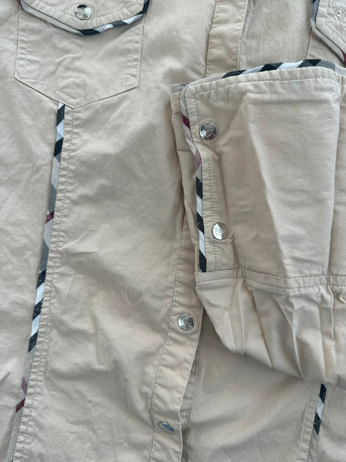 Burberry London Smėlio Spalvos Marškiniai, XL Spley