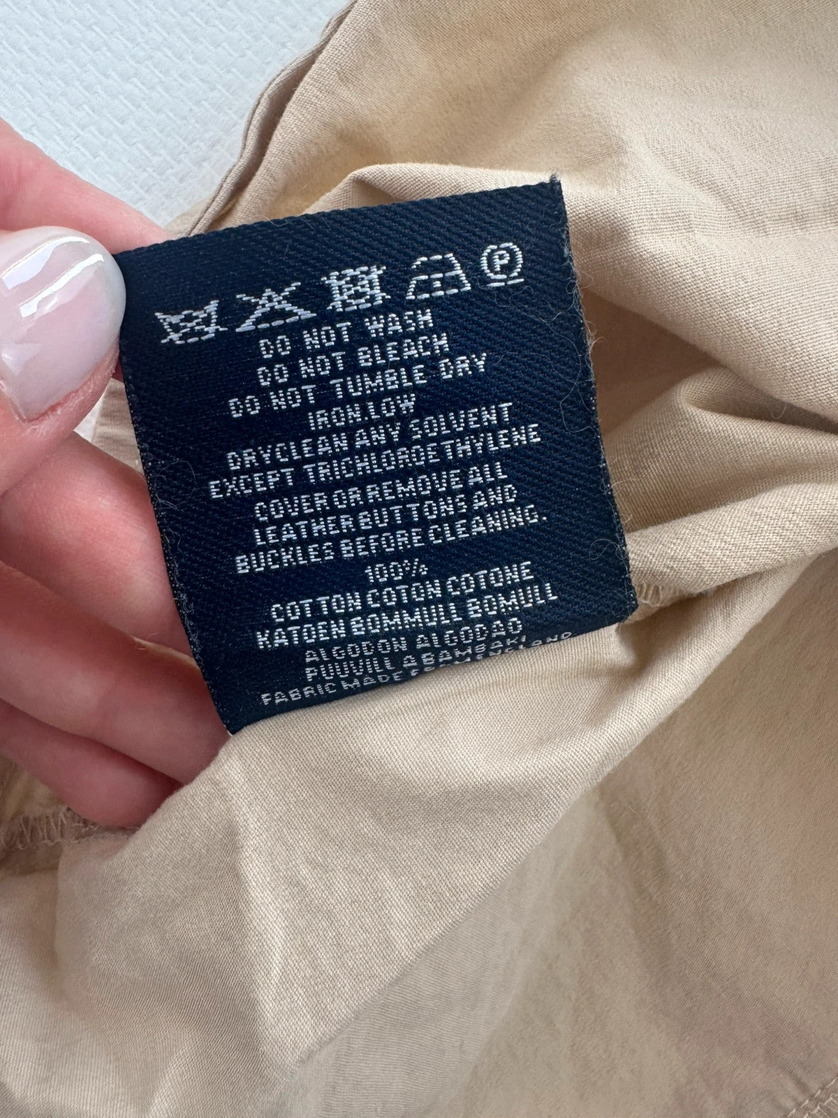 Burberry London Smėlio Spalvos Marškiniai, XL Spley