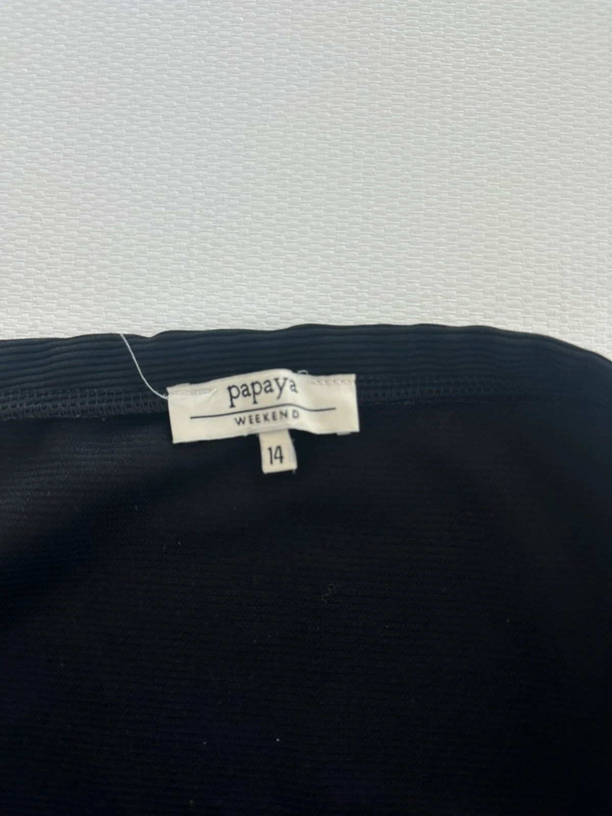 Papaya Juodas Klasikinis Sijonas, XL Spley