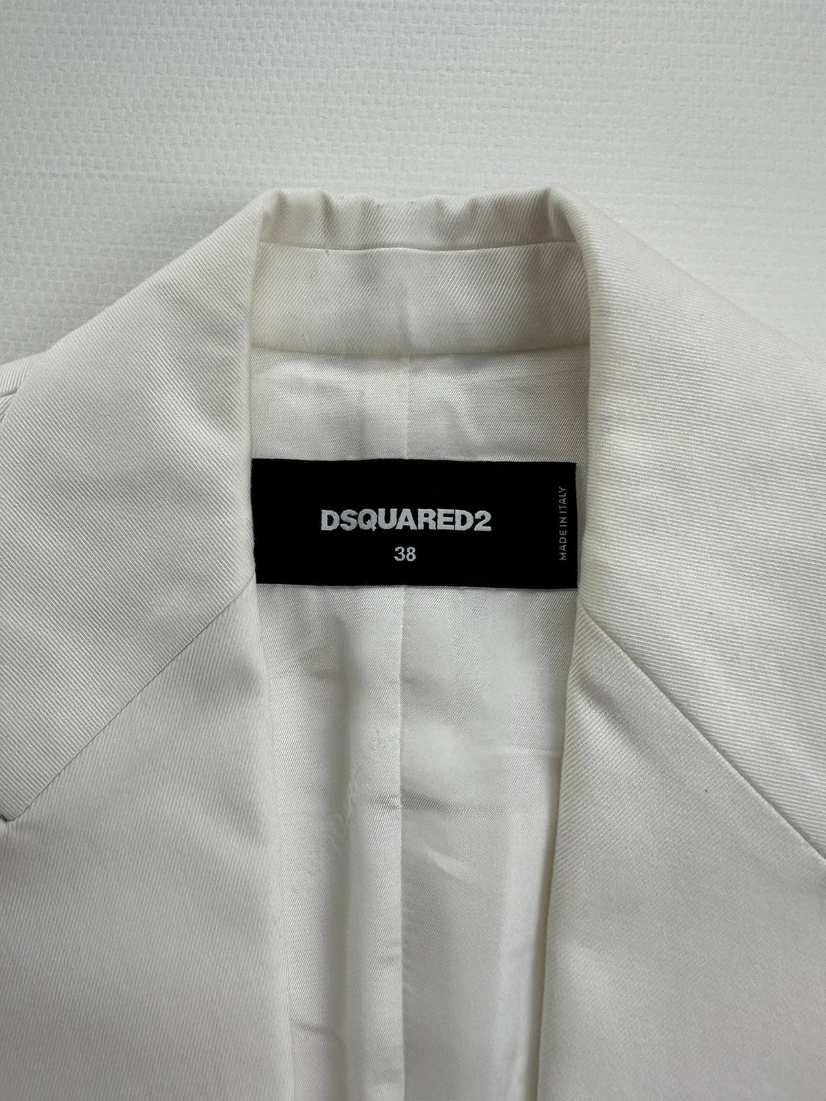 Dsquared² Klasikinis Baltas Švarkas, M Spley