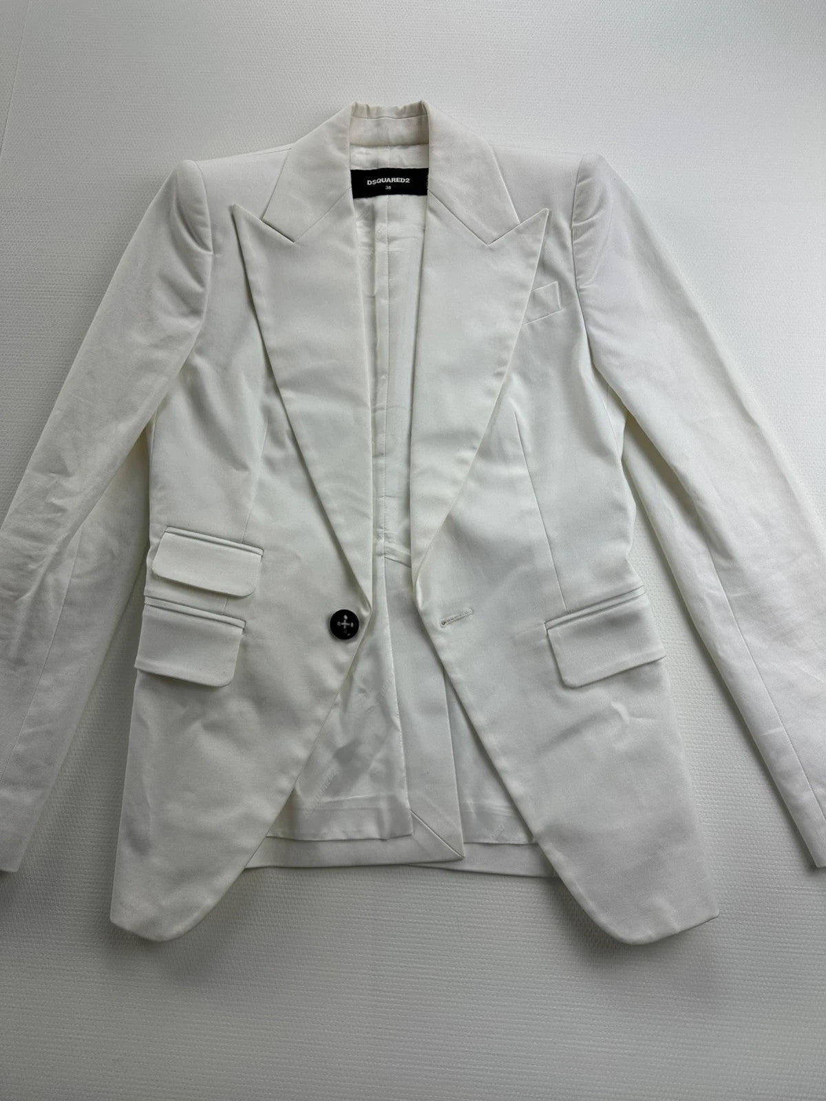 Dsquared² Klasikinis Baltas Švarkas, M Spley