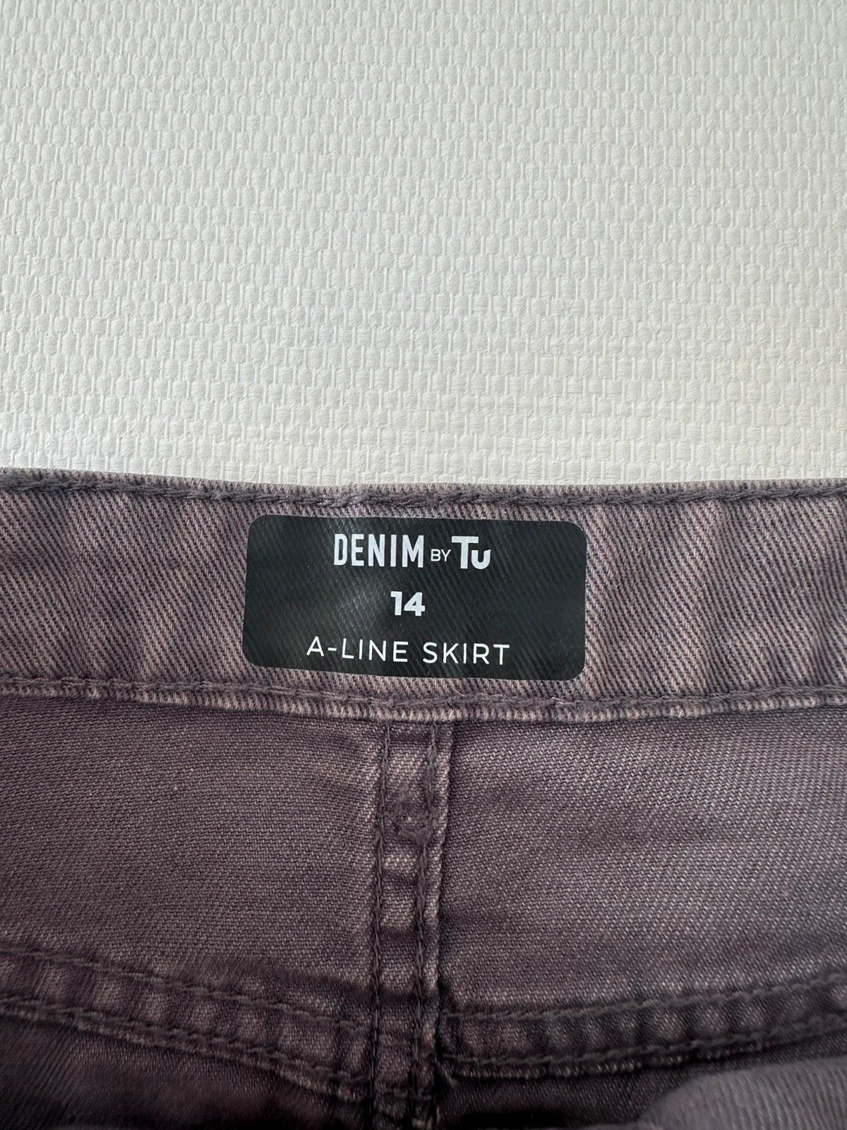 Denim by Tu Džinsinis Sijonas su Sagomis per Vidurį, XL - Spley