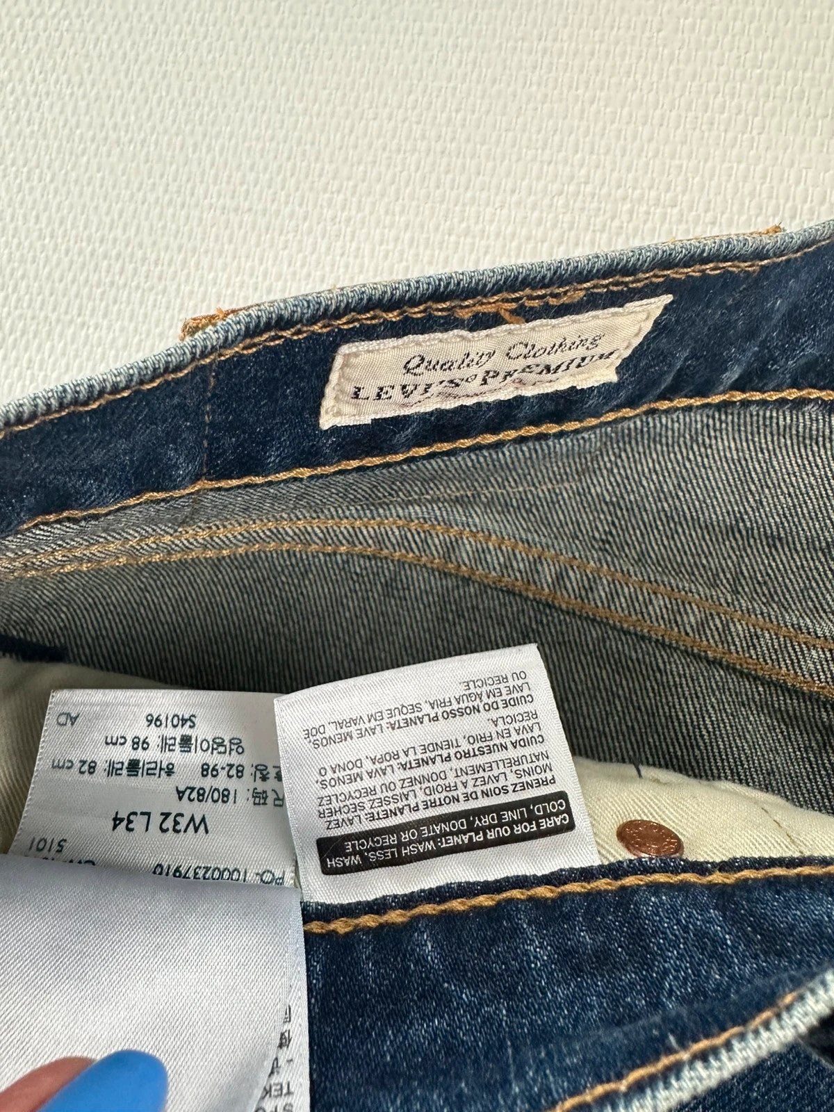 Levi's Vyriški Džinsai 512 Modelio, 32/34 - Spley