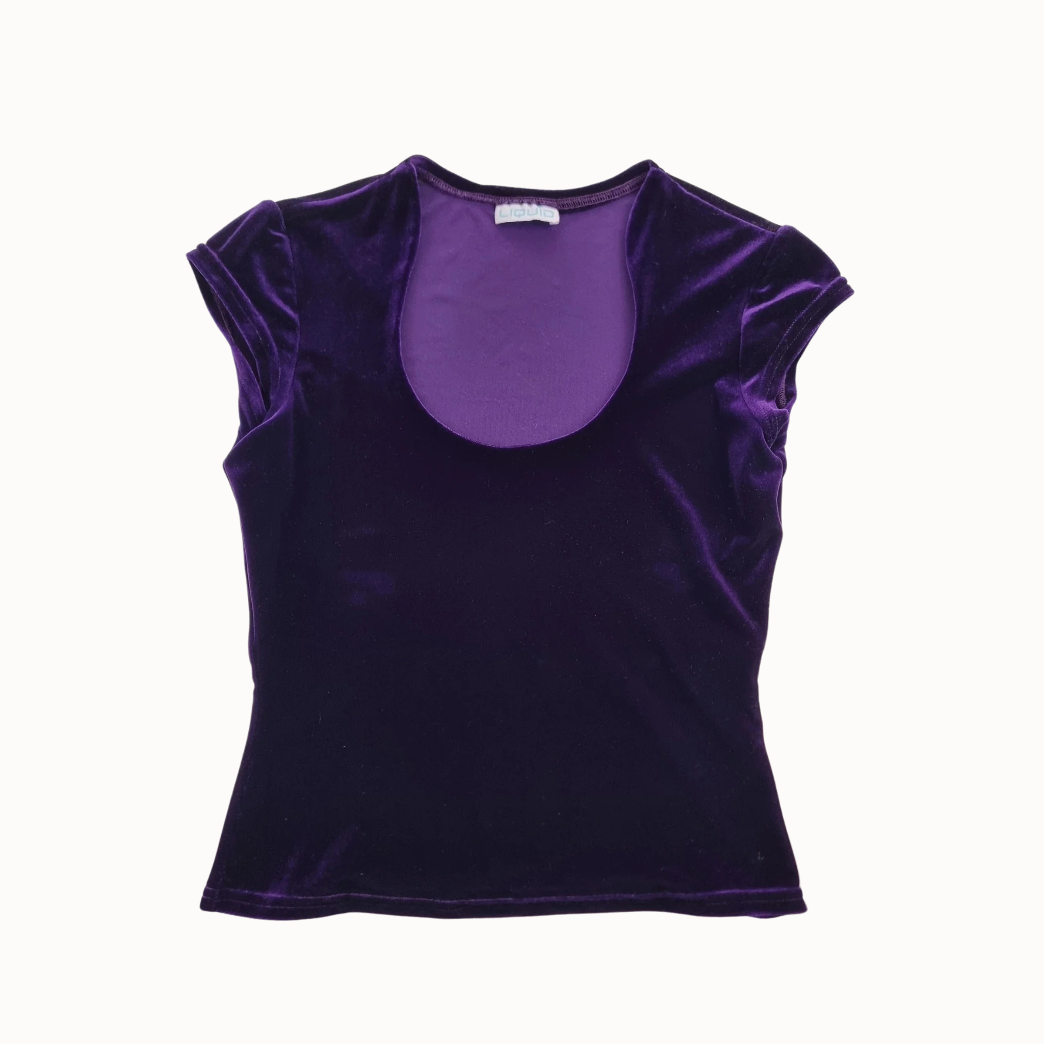 Liquid Violetinė Aksomo Imitacijos Palaidinė, M