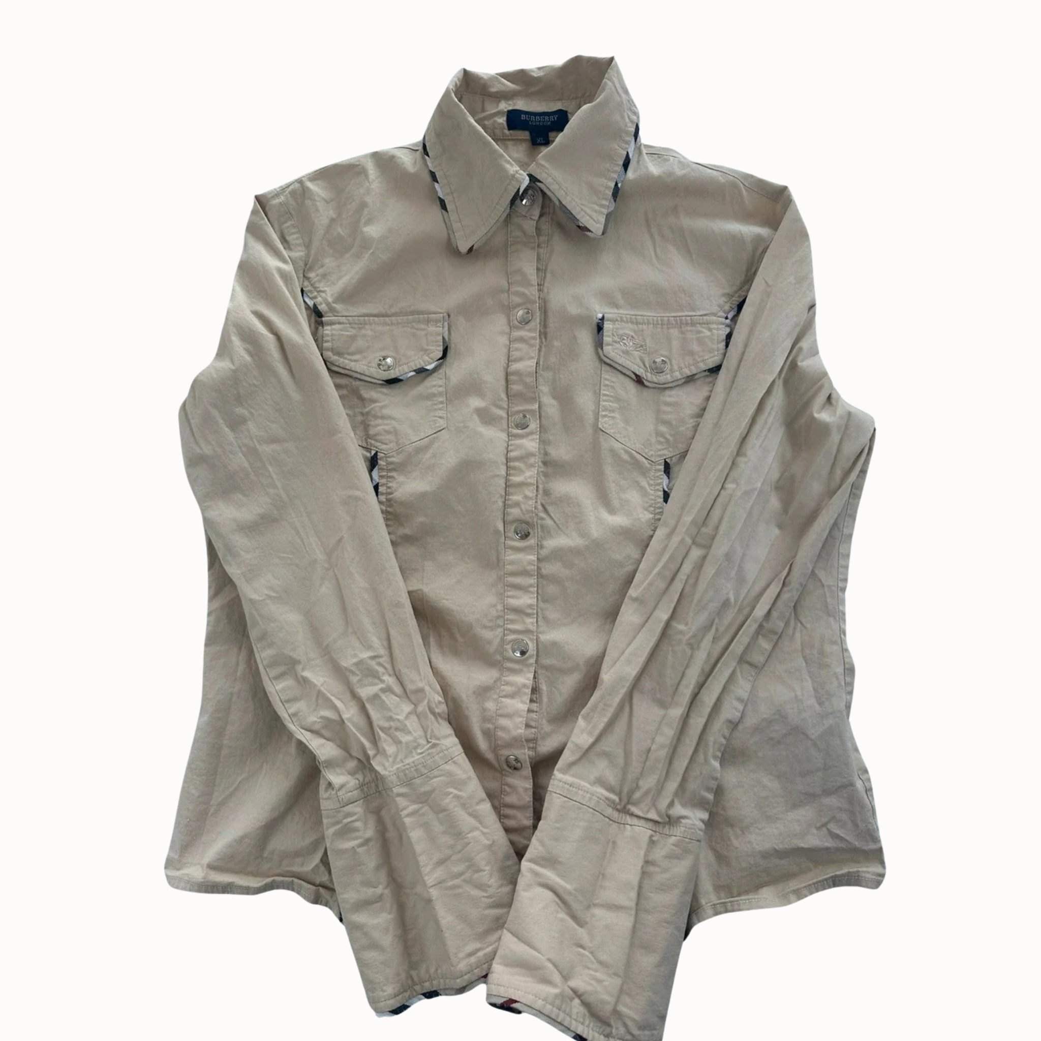 Burberry London Smėlio Spalvos Marškiniai, XL