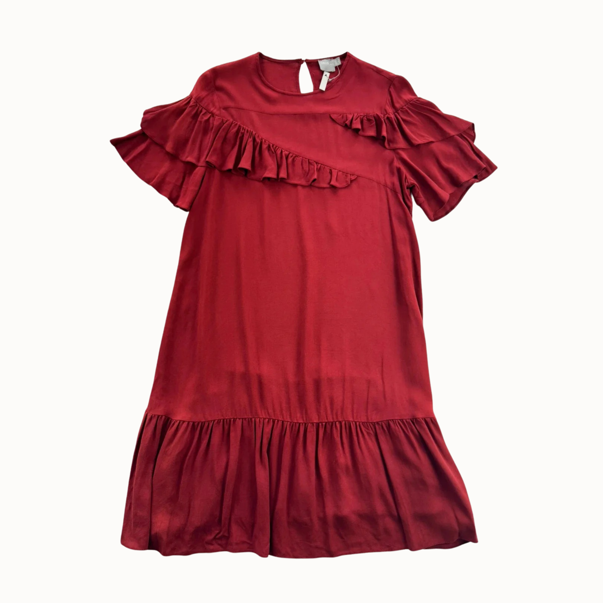 Asos Laisva Bordo Suknelė, M