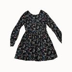 Pepe Jeans Juoda su Gėlėmis Suknelė, L
