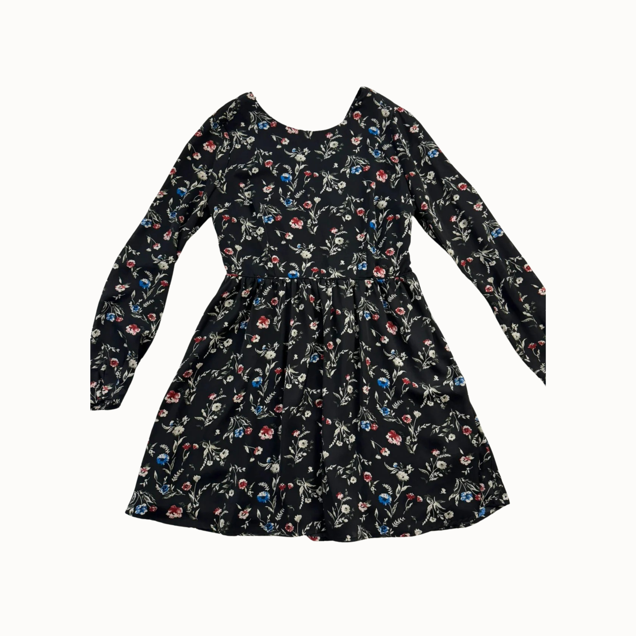 Pepe Jeans Juoda su Gėlėmis Suknelė, L
