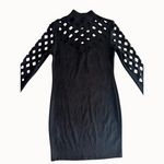 In Vogue Paris Puošni Juoda Suknelė, L