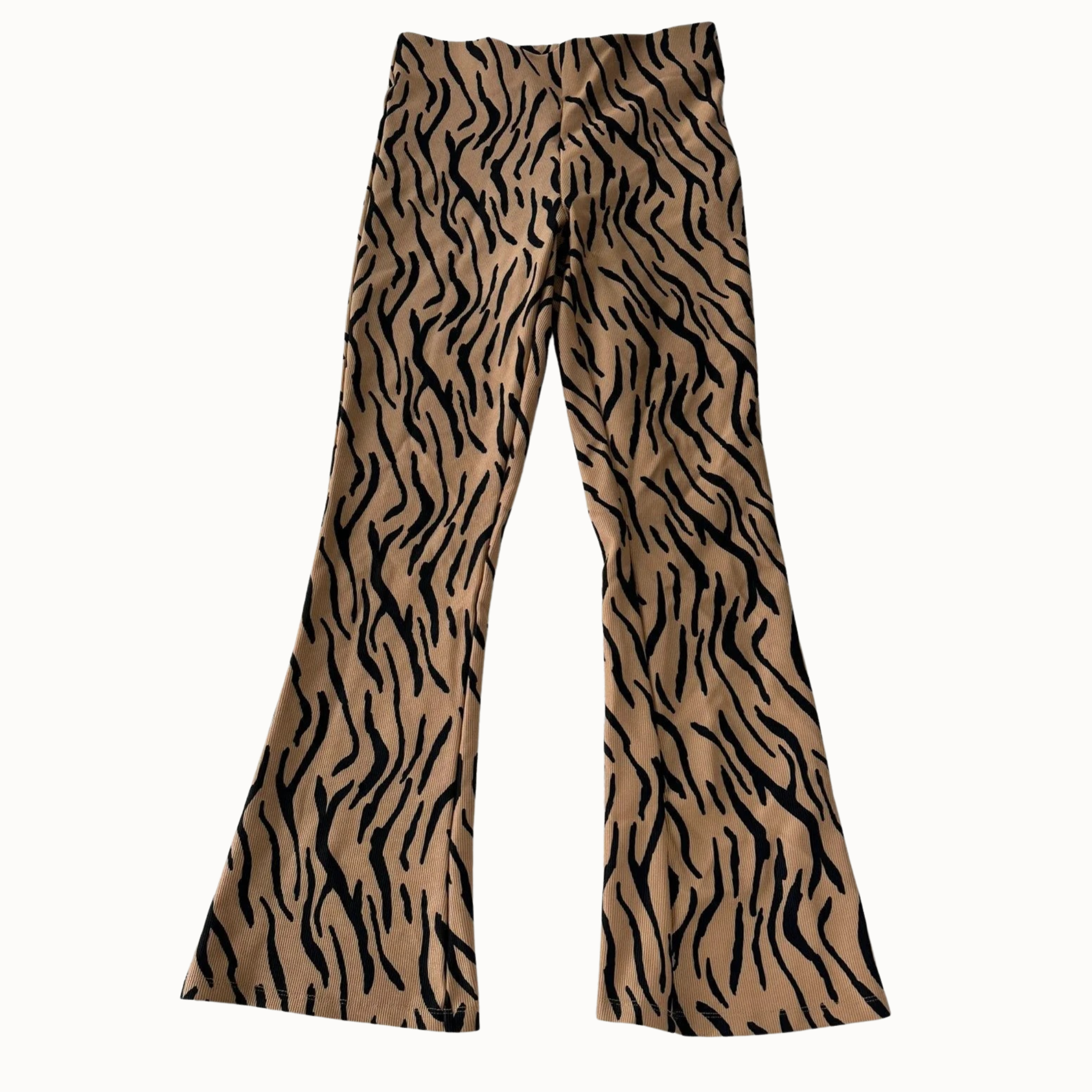 Ladies Fashion Tigro Rašto Kelnės, L