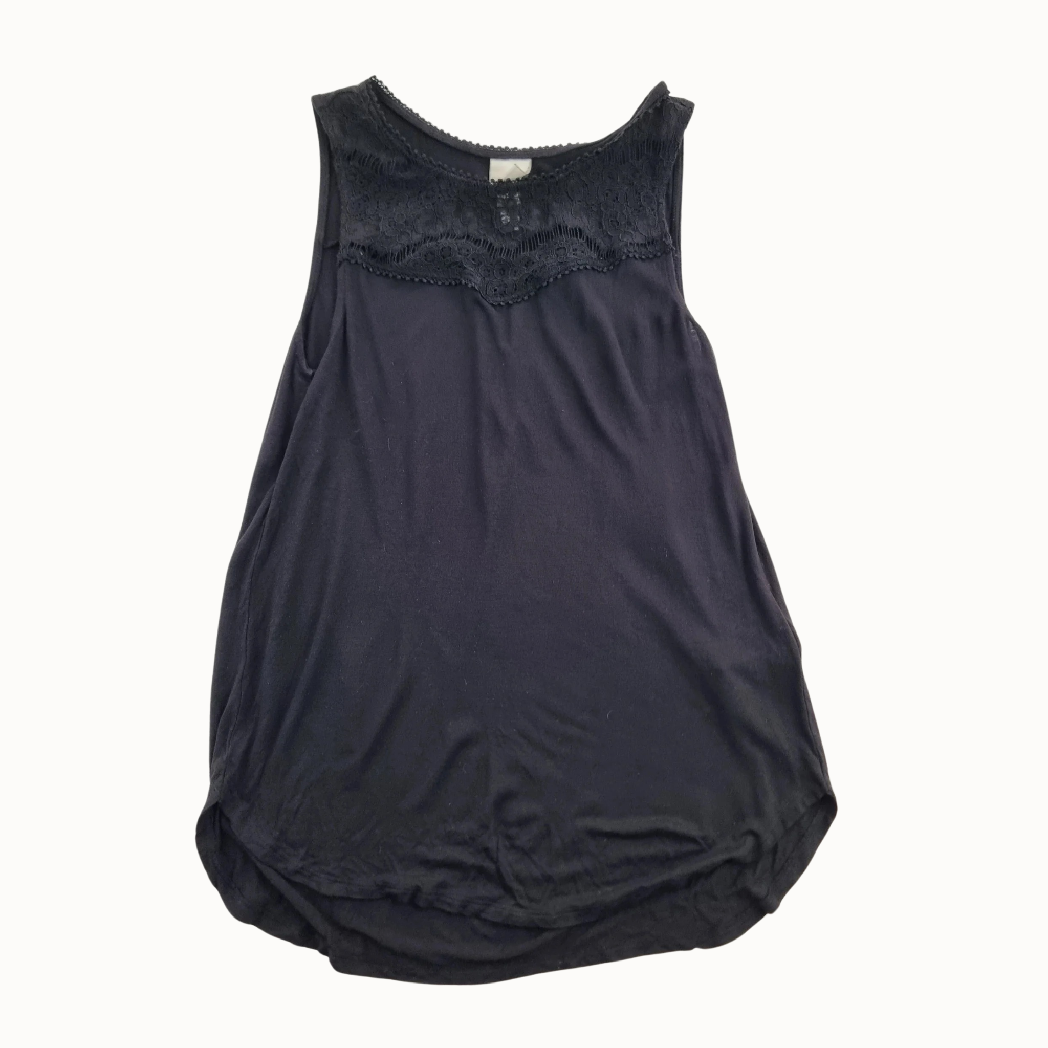 H&M Juoda Palaidinė su Nėriniais, XS