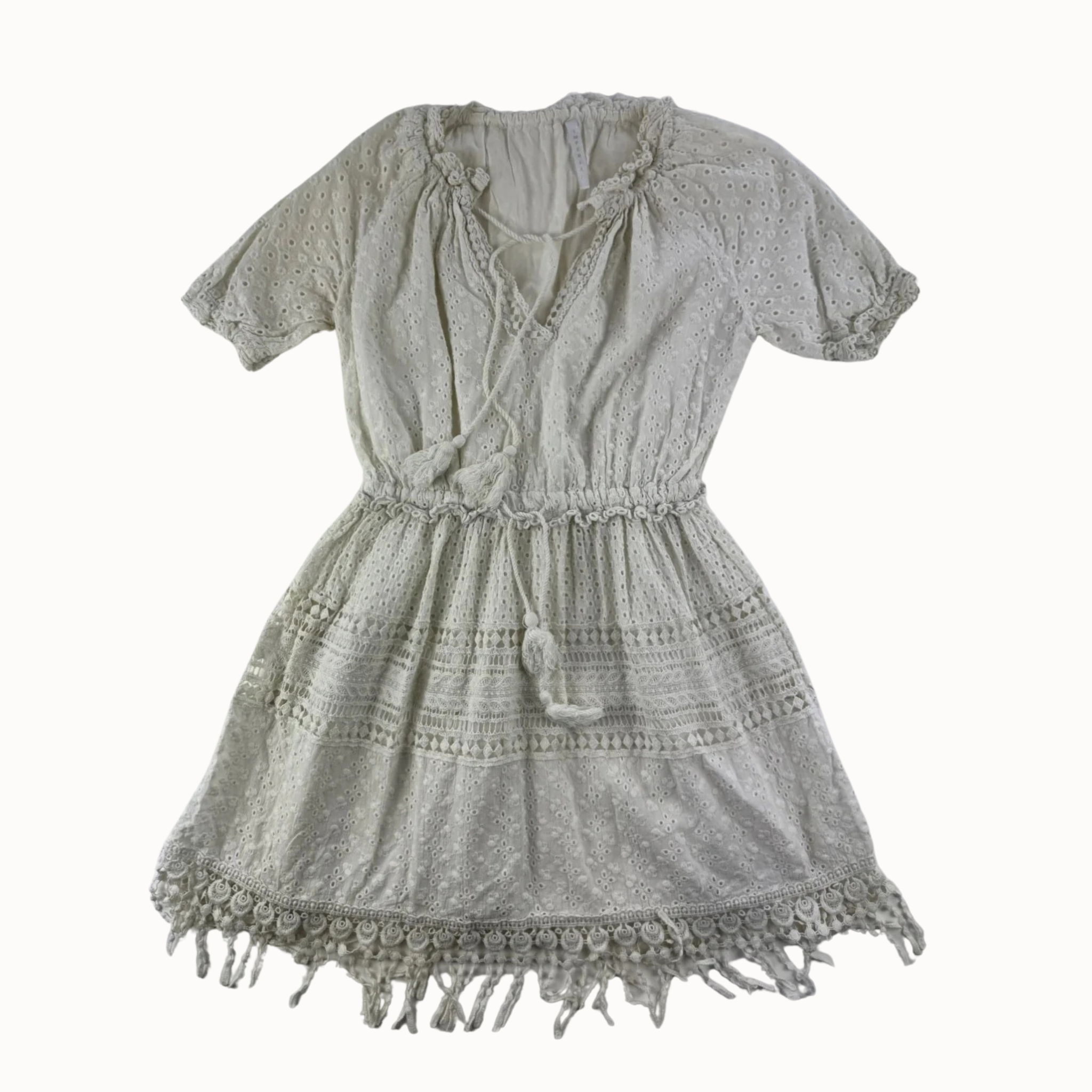 Imperial Balta Nertinio Suknelė, XS