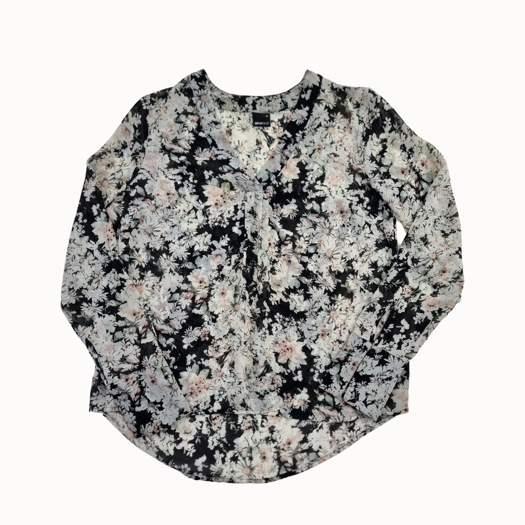 Gina Tricot Moteriška Gėlėta Palaidinė, XS