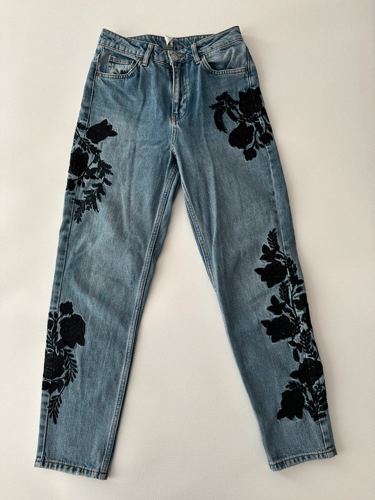 TopShop Moteriški Džinsai su Raštu, XS Spley