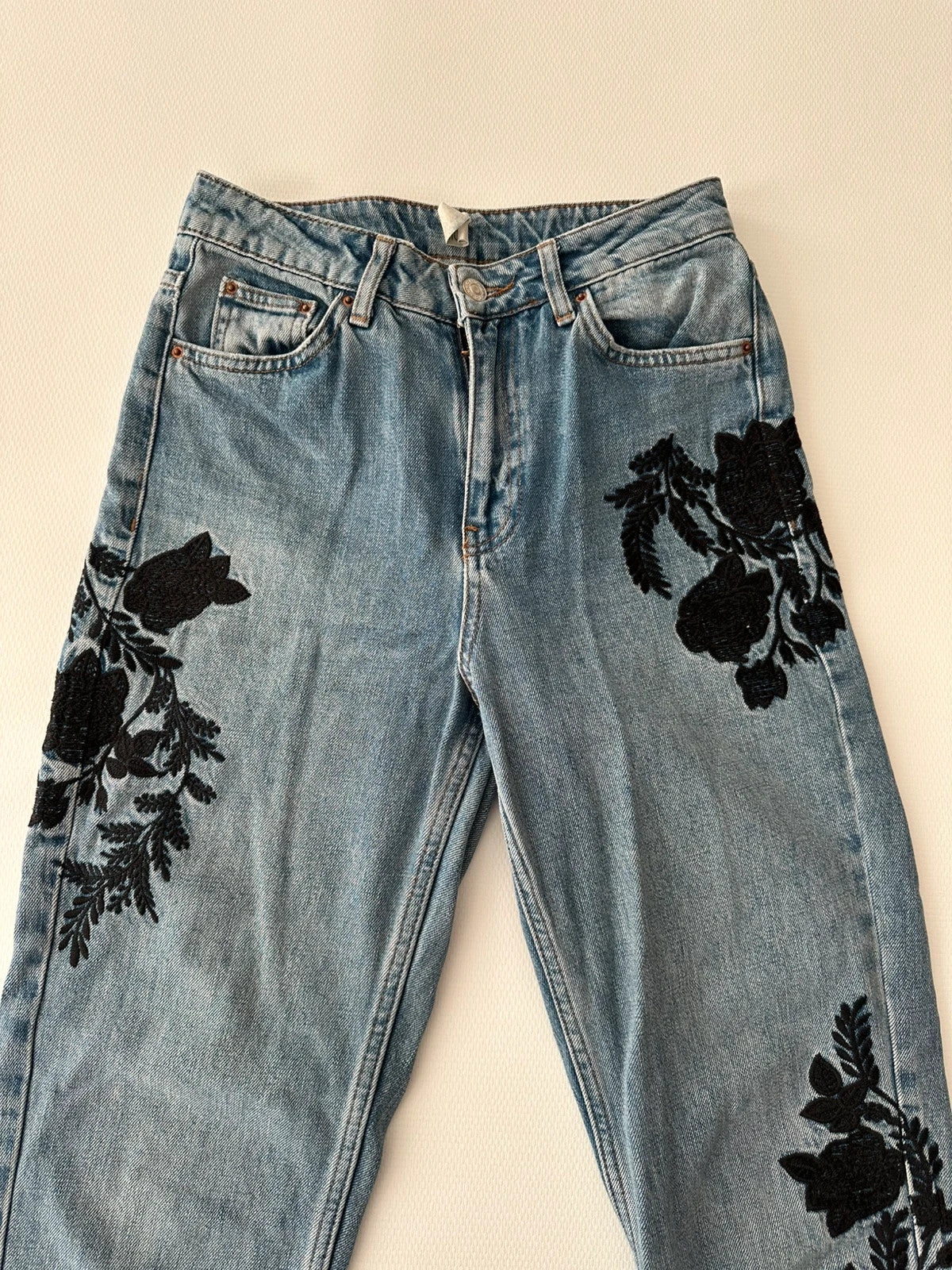TopShop Moteriški Džinsai su Raštu, XS Spley