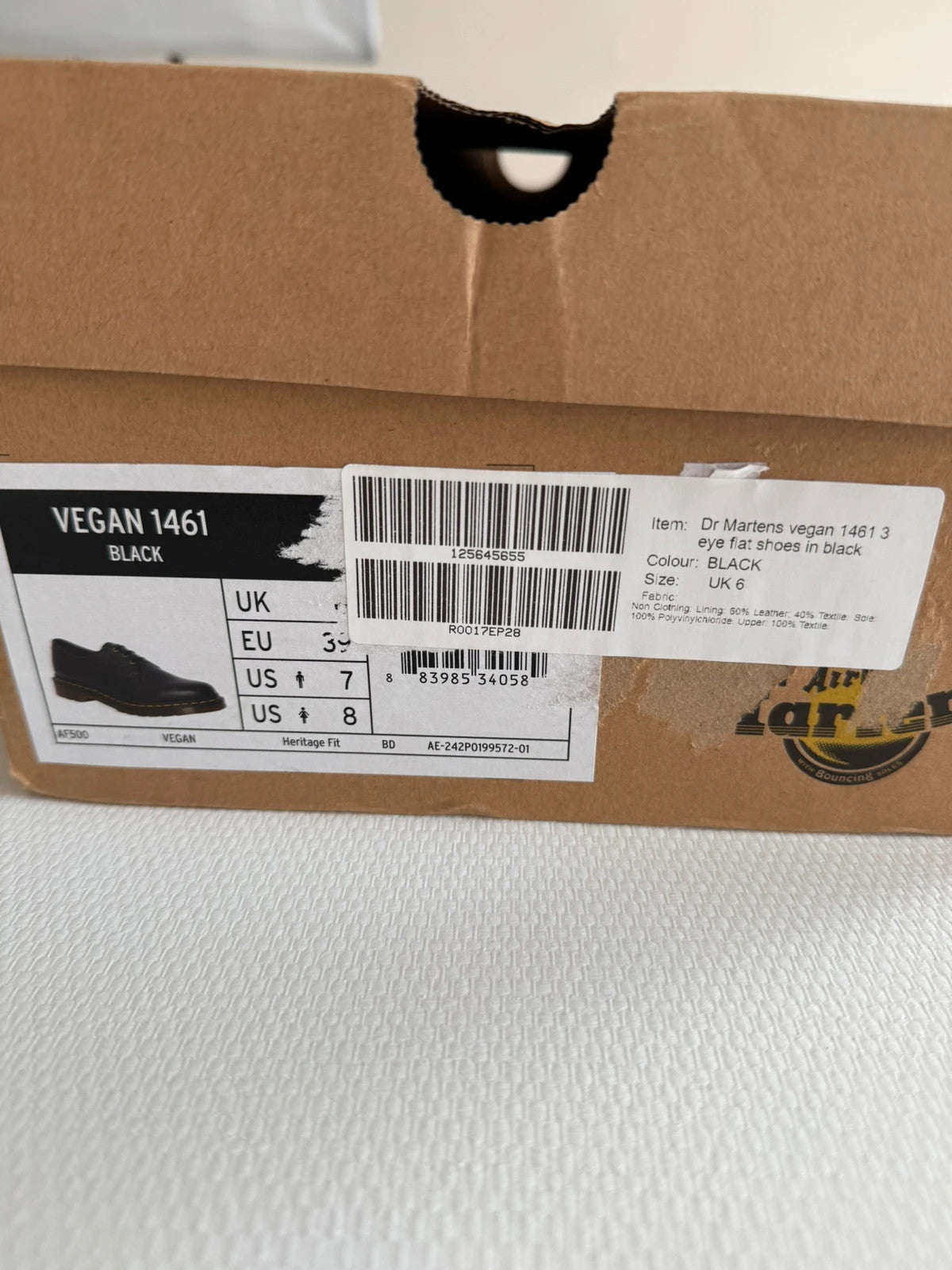 Dr Martens Moteriški Vegan 1461 Batai, 39 Spley