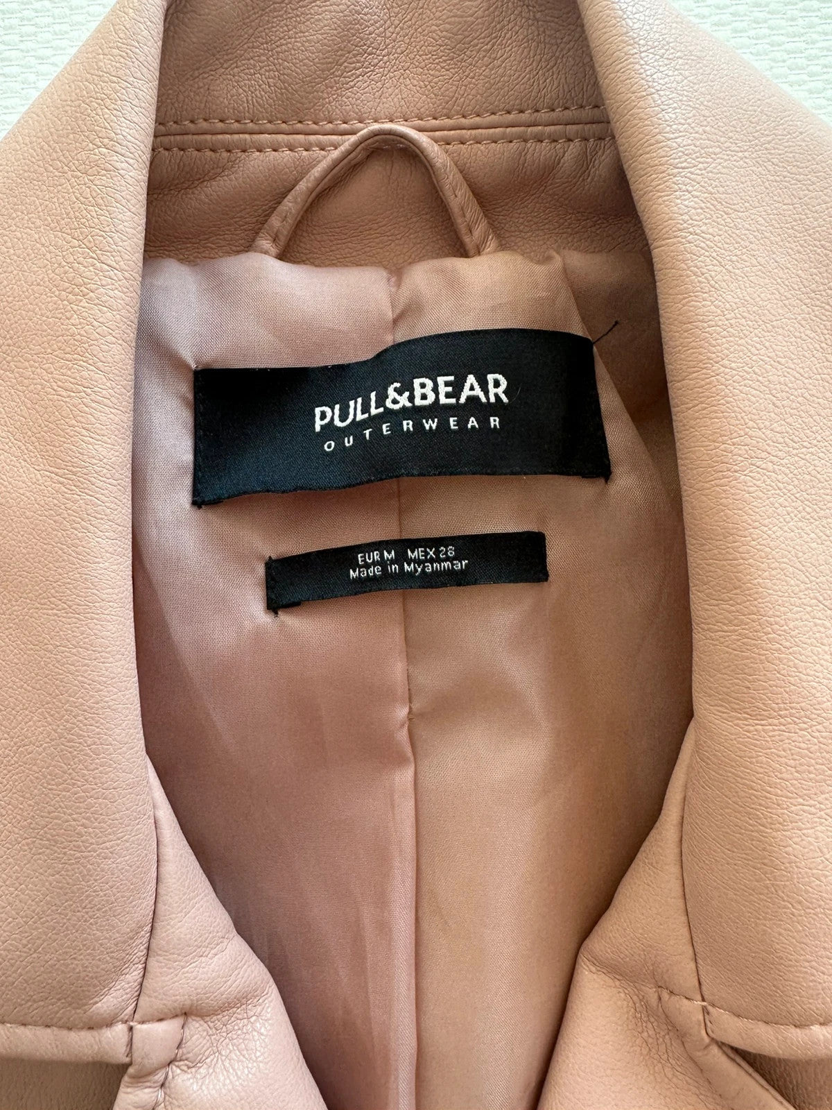 Pull & Bear Dirbtinės Odos Švarkelis, S Spley