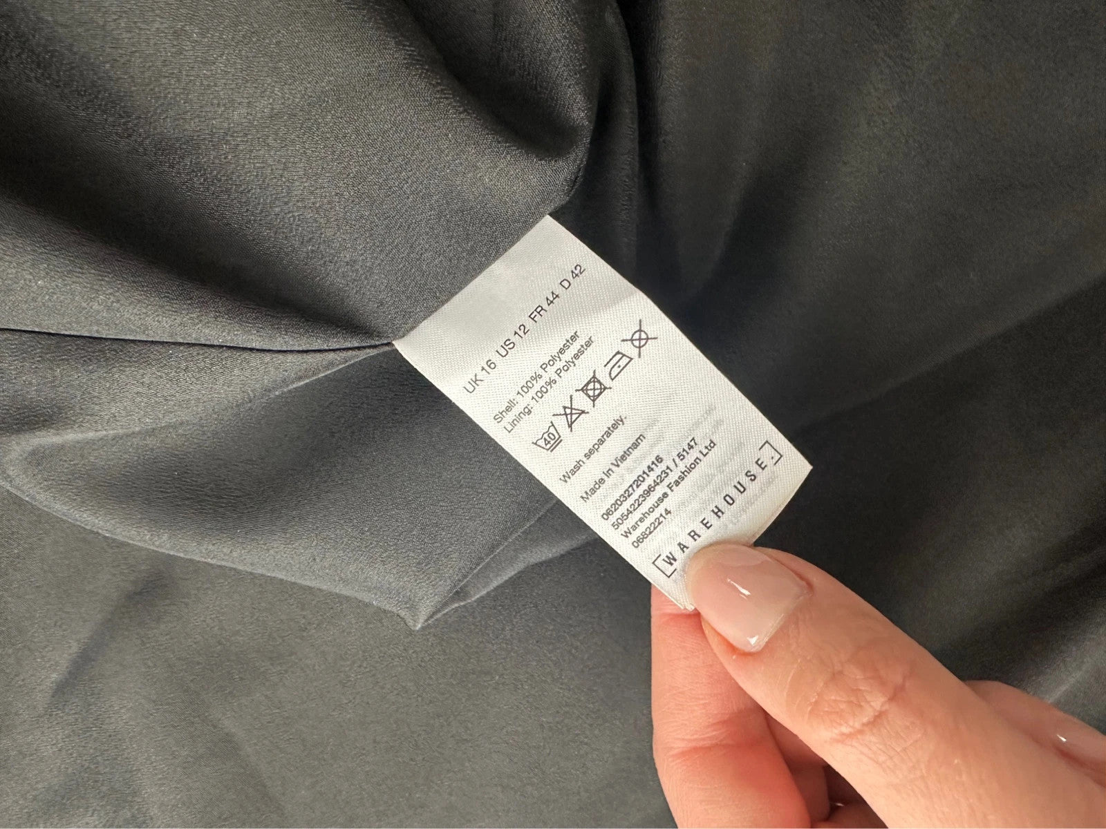 Warehouse Ilga Raštuota Suknelė, XXL Spley