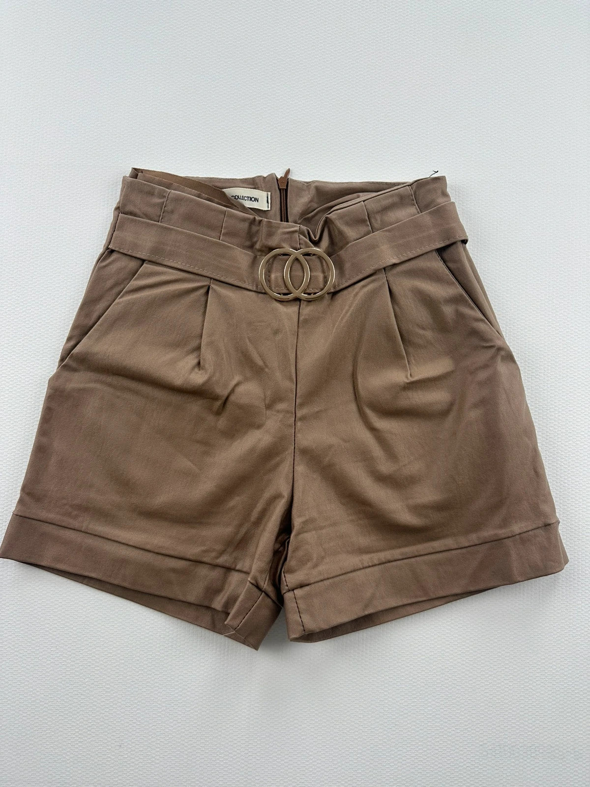 New Collection Dirbtinės Odos Šortai, S Spley