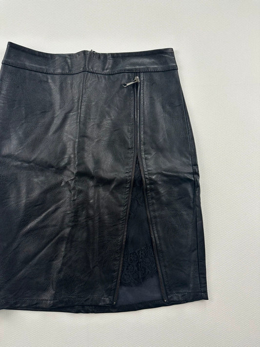 Made in Italy Dirbtinės Odos Sijonas, S Spley
