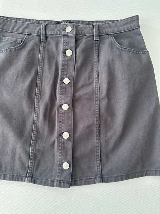 Denim by Tu Džinsinis Sijonas su Sagomis per Vidurį, XL Spley