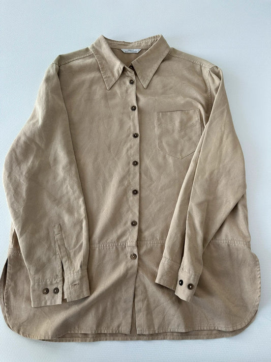 Marks & Spencer Smėlio Splavos Marškiniai, XL Spley