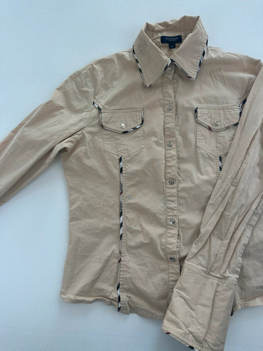Burberry London Smėlio Spalvos Marškiniai, XL Spley