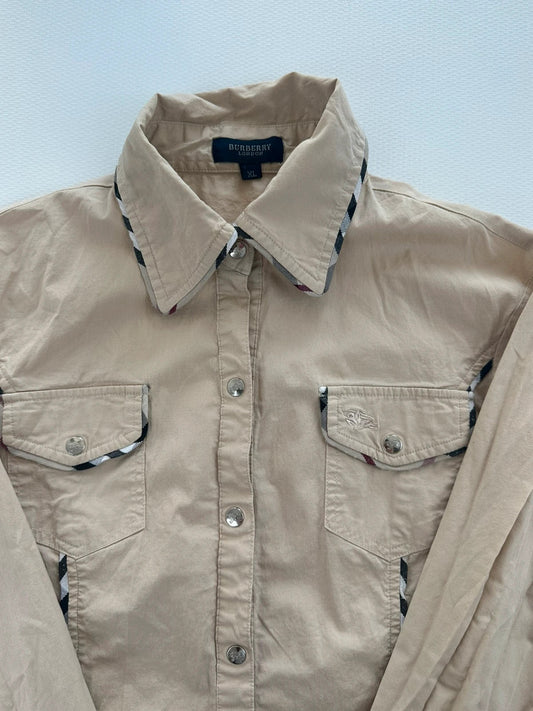 Burberry London Smėlio Spalvos Marškiniai, XL Spley