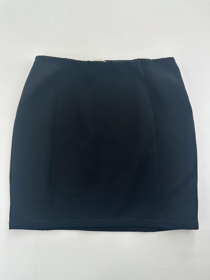 Papaya Juodas Klasikinis Sijonas, XL Spley