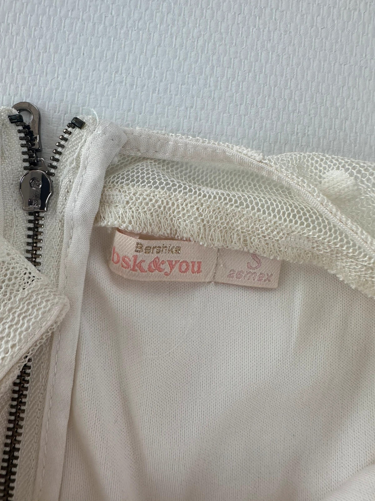 Bershka Klasikinė Baltas Kombinezonas, S Spley