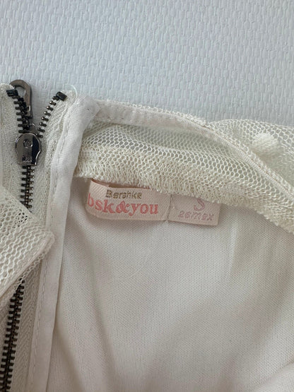 Bershka Klasikinė Baltas Kombinezonas, S Spley
