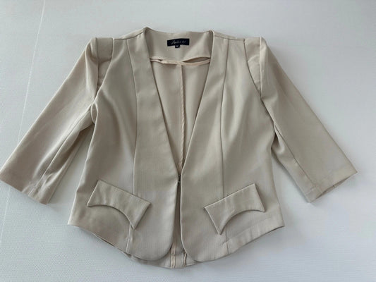 Atelier 61 Elegantiškas Kreminis Švarkelis, M Spley