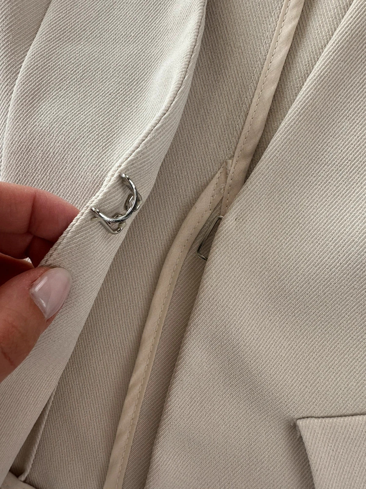 Atelier 61 Elegantiškas Kreminis Švarkelis, M Spley