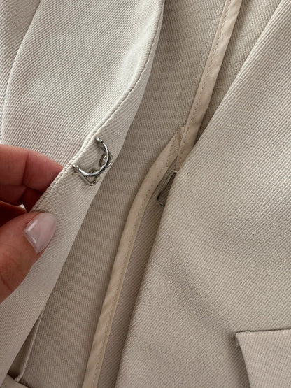 Atelier 61 Elegantiškas Kreminis Švarkelis, M Spley
