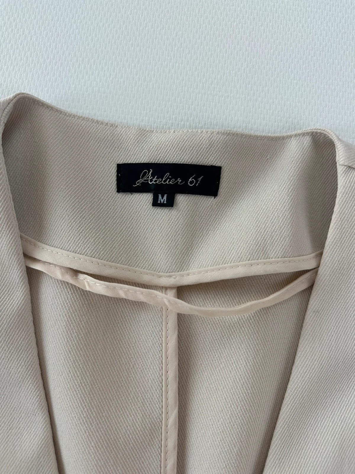 Atelier 61 Elegantiškas Kreminis Švarkelis, M Spley