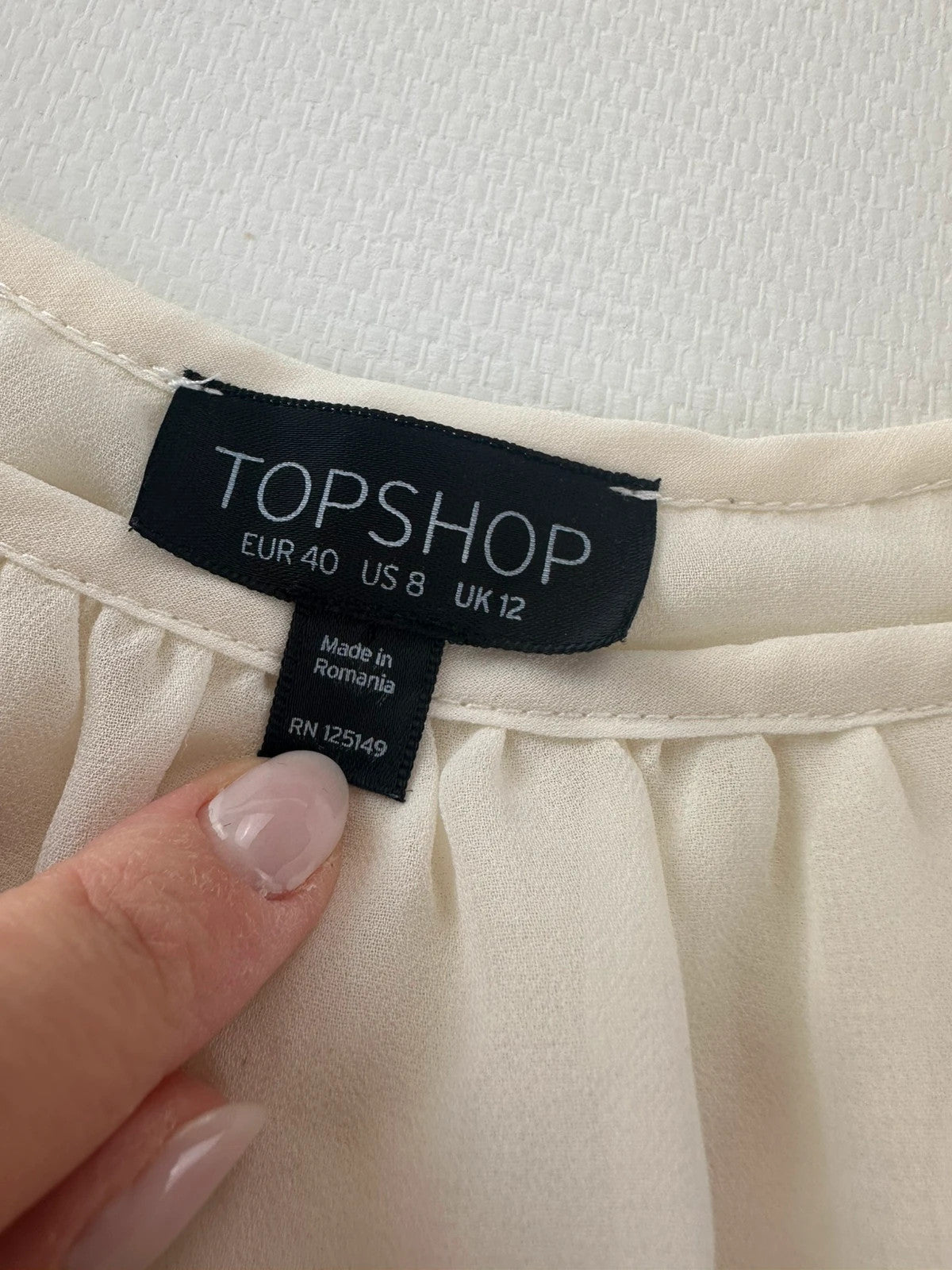 Topshop Lengva Balta Suknelė, L Spley