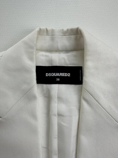 Dsquared² Klasikinis Baltas Švarkas, M Spley