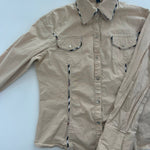 Burberry London Smėlio Spalvos Marškiniai, XL - Spley