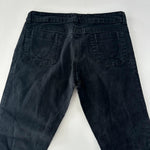 Denim & Co Skinny Juodi Džinsai, L - Spley