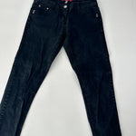 Denim & Co Skinny Juodi Džinsai, L - Spley