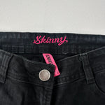 Denim & Co Skinny Juodi Džinsai, L - Spley